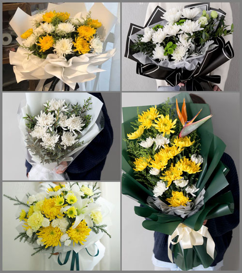 河南开封兰考县南彰镇白事花束代送